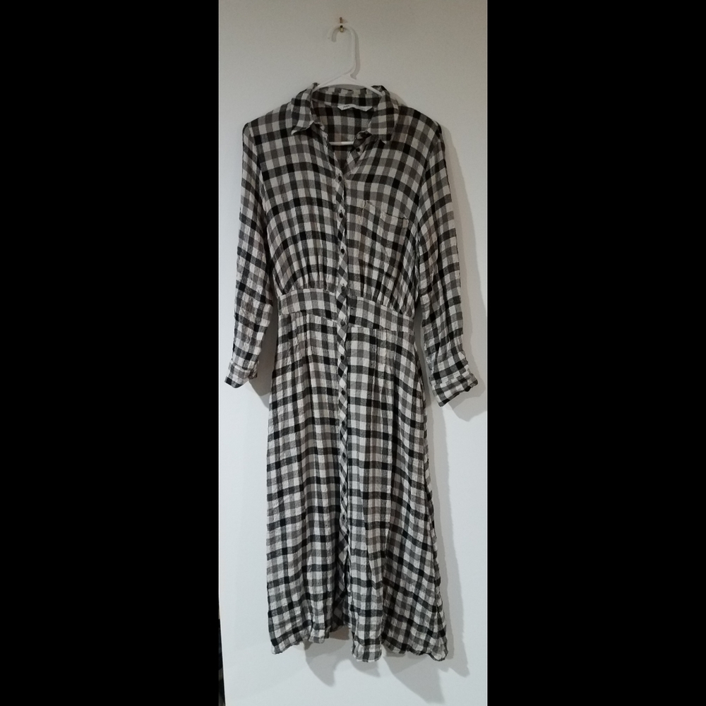 Midi shirt dress - Zara
